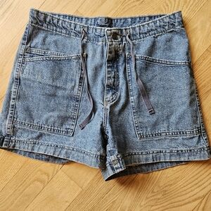 Lee Blue Jean Shorts with Drawstring